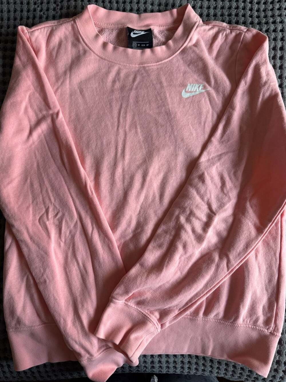 Nike Women's Sportswear Club Fleece Crewneck Sweatshirt in Soft Pink